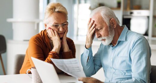 A couple reviews their finances.